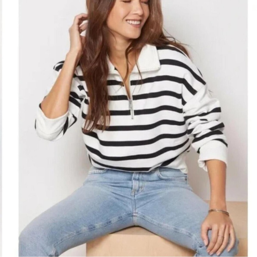 C&C Black and White Sweatshirt